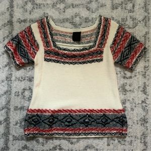 Vintage Anna Sui x James Coviello Knit Sweater Top